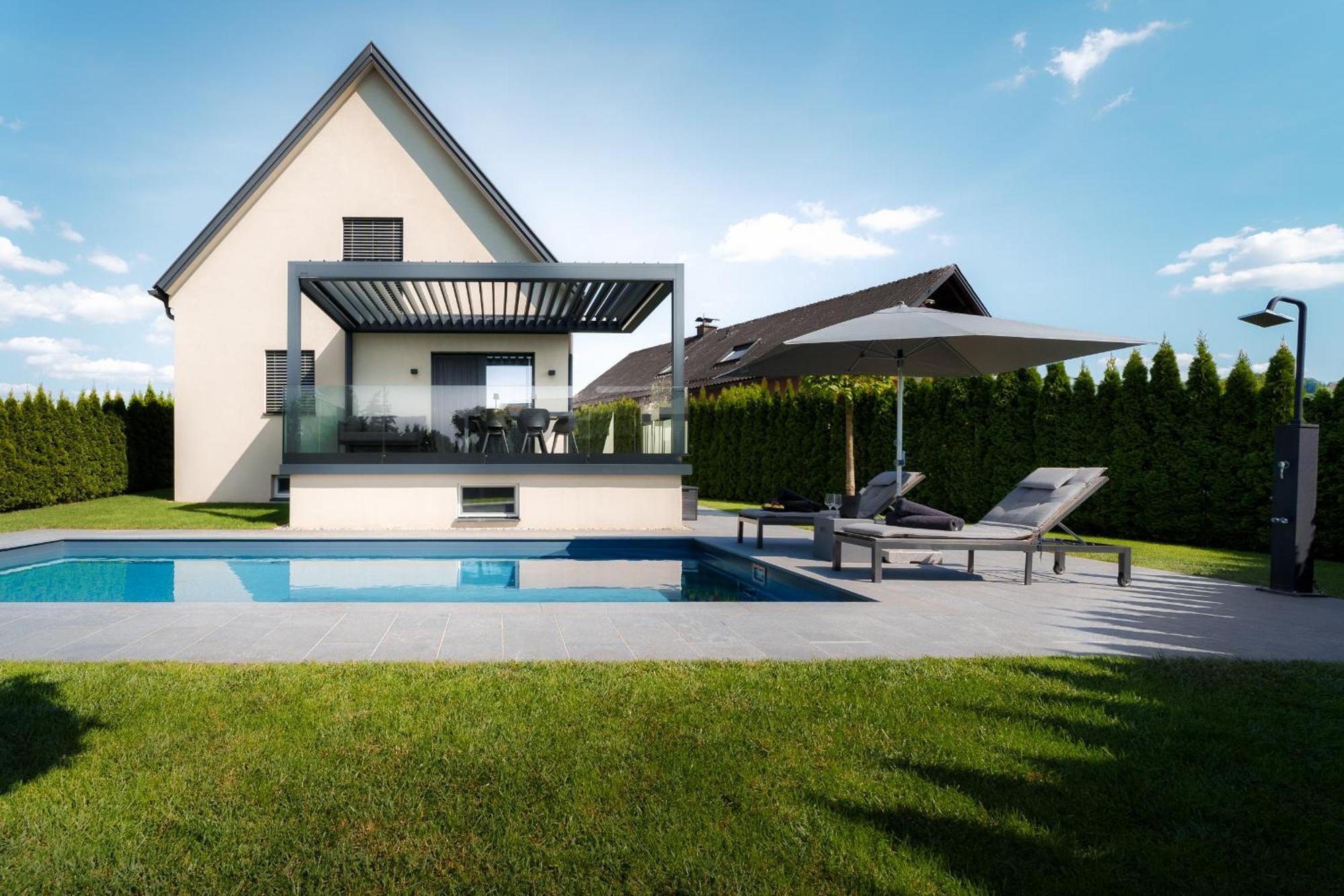 Platschberg Urban Hideaway - Stilvolles Ferienhaus Mit Pool An Der Weinstrasse Berghausen Pokój zdjęcie